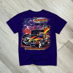 Rare World Of Outlaws Six Nations Showdown Sprint Car Racing T-Shirt Size Small